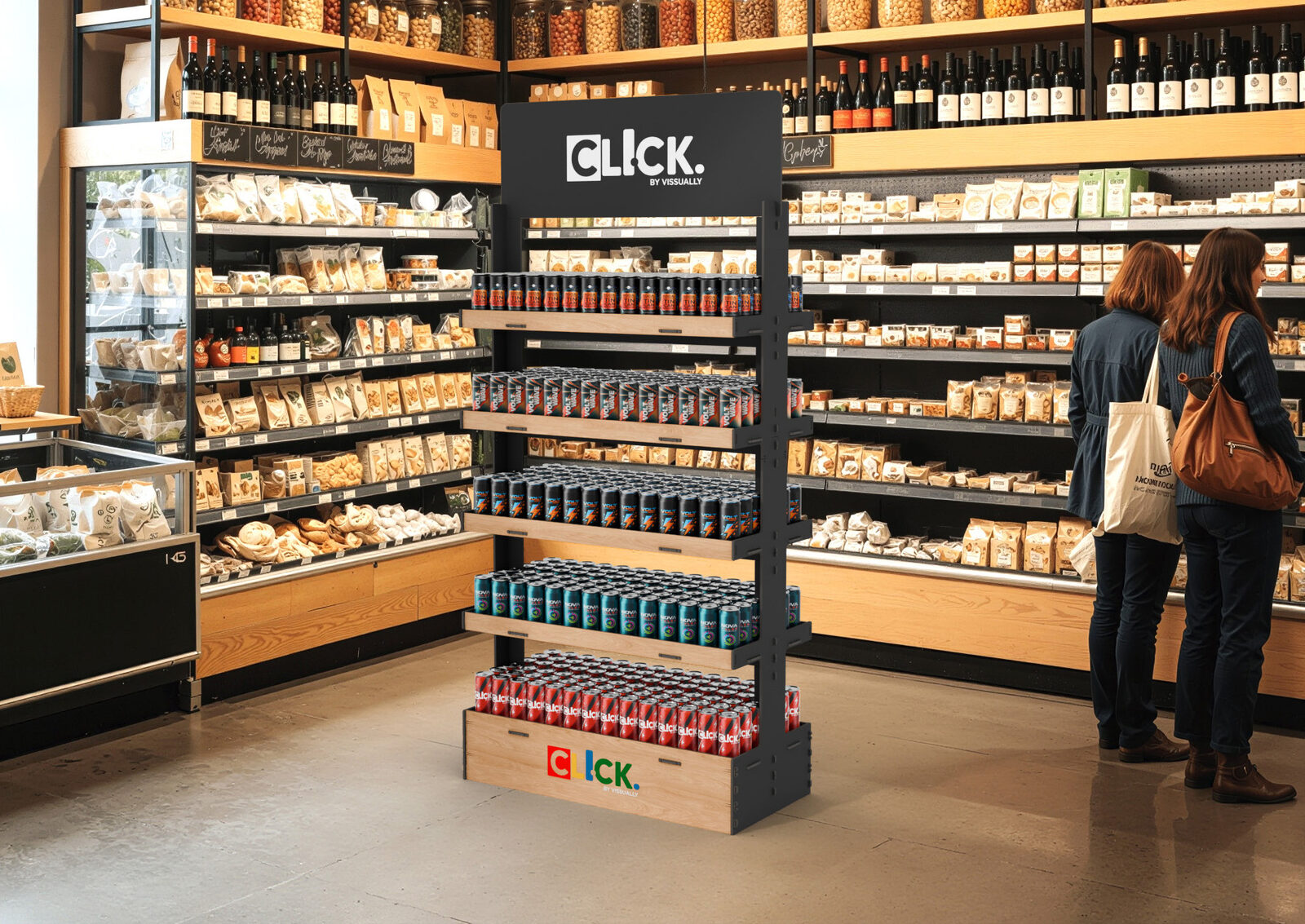 Expositor bebidas gourmet