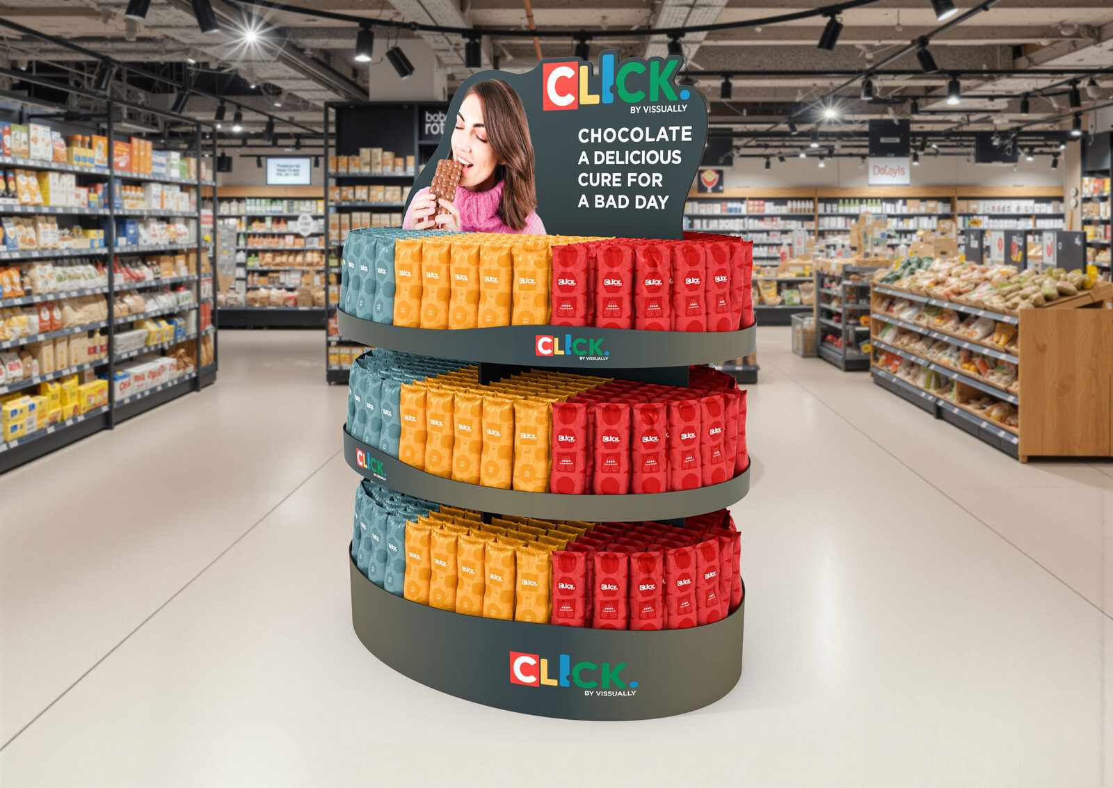 Expositor chocolates